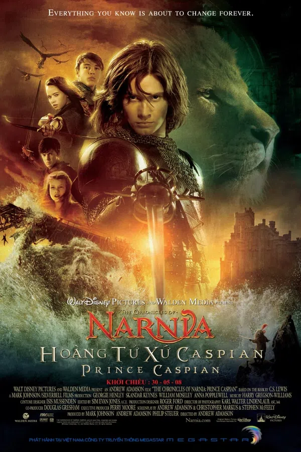 Poster phim Biên Niên Sử Narnia: Hoàng Tử Caspian trên KHOPHIM